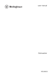 Bruksanvisning Westinghouse WSU6603XR Diskmaskin