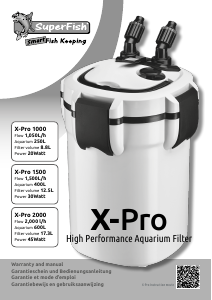 Handleiding SuperFish X-Pro 1500 Aquariumfilter