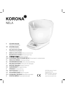 Mode d’emploi Korona 77101 Nela Balance de cuisine