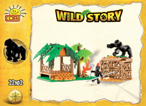 Bedienungsanleitung Cobi set 22102 Wild Story Dschungel Wächter und Gorilla