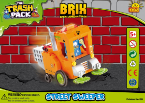Bedienungsanleitung Cobi set 6266 Trash Pack Straßenfeger Maschine