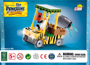 Bedienungsanleitung Cobi set 26080 Penguins of Madagascar Golfwagen
