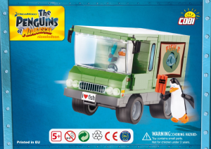 Bedienungsanleitung Cobi set 26171 Penguins of Madagascar Fish-E Lieferwagen