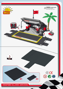 Instrukcja Cobi set 25460 McLaren MP4-25 (2010) pitstop