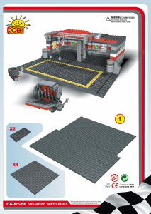 Hướng dẫn sử dụng Cobi set 25500 McLaren Pit stop