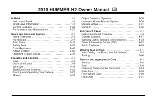 Handleiding Hummer H2 (2010)