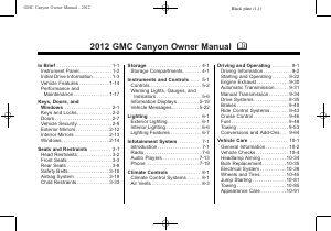 Handleiding GMC Canyon (2012)