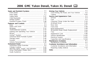 Handleiding GMC Yukon Denali (2006)