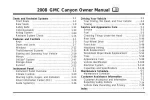 Handleiding GMC Canyon (2008)