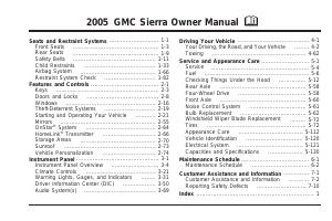 Handleiding GMC Sierra 1500 (2005)