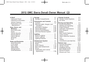 Handleiding GMC Sierra 1500 (2012)