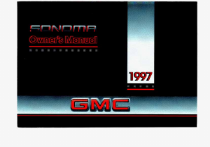 Handleiding GMC Sonoma (1997)