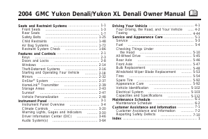 Handleiding GMC Yukon XL Denali (2004)
