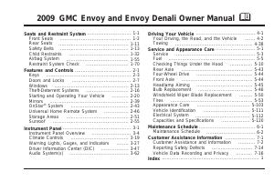 Manual GMC Envoy (2009)