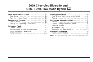 Handleiding GMC Sierra 1500 Hybrid (2009)