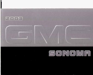 Handleiding GMC Sonoma (2003)