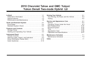 Handleiding GMC Yukon Hybrid (2010)