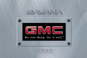 Handleiding GMC Savana Passenger (2000)