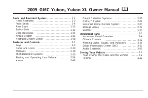 Handleiding GMC Yukon XL (2009)
