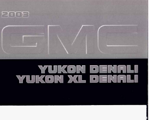 Bruksanvisning GMC Yukon Denali (2003)