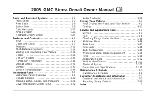 Bruksanvisning GMC Sierra Denali (2005)
