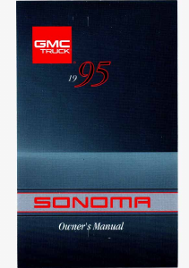 Bruksanvisning GMC Sonoma (1995)