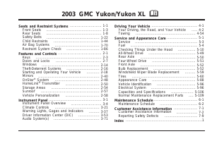 Handleiding GMC Yukon (2003)