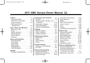 Handleiding GMC Savana Passenger (2011)