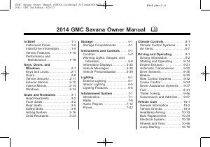 Manual GMC Savana Cargo Van (2014)