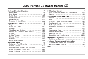 Handleiding Pontiac G6 (2006)