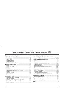 Handleiding Pontiac Grand Prix (2004)