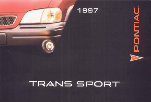 Handleiding Pontiac Trans Sport (1997)