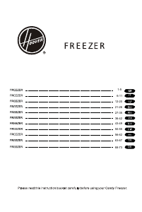 Посібник Hoover HFZE54W Морозильна камера