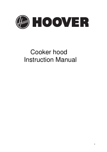 Manual Hoover HECH616/3X Cooker Hood