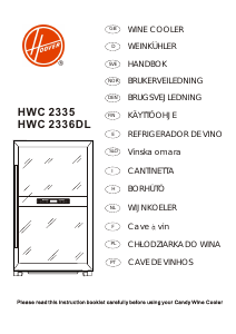 Bedienungsanleitung Hoover HWC 2335 Weinklimaschrank