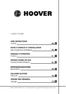 Manual de uso Hoover HOZ7173WI WIFI Horno