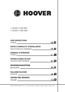 Kullanım kılavuzu Hoover HOAZ7173WI WF/E Fırın