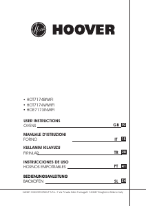 Manuale Hoover HOE7173IN WIFI Forno