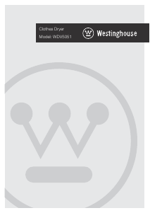 Handleiding Westinghouse WDV5051 Wasdroger