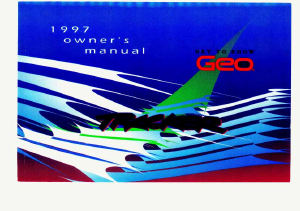 Bruksanvisning Geo Tracker (1997)