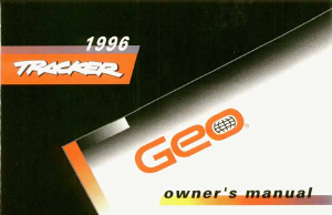Bruksanvisning Geo Tracker (1996)