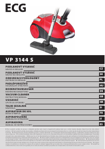 Manuál ECG VP 3144 S Vysavač