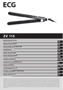 Priročnik ECG ZV 115 Likalnik za lase