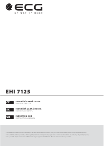 Manual ECG EHI 7125 Hob