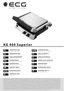 Kasutusjuhend ECG KG 400 Superior Kontaktgrill