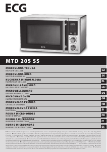 Priročnik ECG MTD 205 SS Mikrovalovna pečica