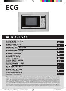 Manuál ECG MTD 206 VSS Mikrovlnná trouba