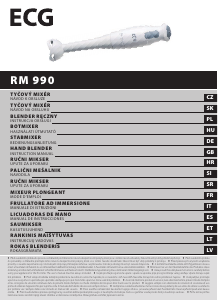 Návod ECG RM 990 Ponorný mixér