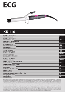 Priročnik ECG KE 116 Oblikovalec za lase