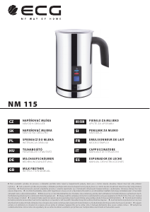 Handleiding ECG NM 115 Melkopschuimer